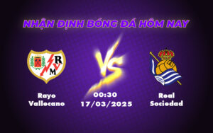rayo vallecano real sociedad 17 03 la liga